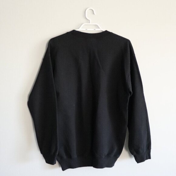 Virginia Beach Women's Sz M Navy Blue Casual Crewneck Pullover Stretch Sweater - Picture 2 of 12